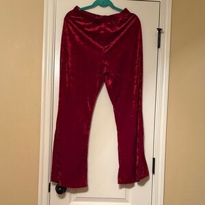 Red Velvet Women’s Pants